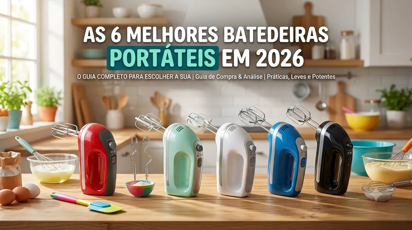 As 6 Melhores Batedeiras Portáteis e com Base de 2026